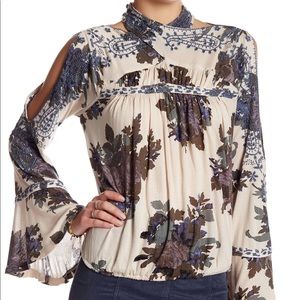 **NWT** Free People Bainbridge Floral Blouse